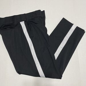 Smitty Black 44x33 Football Referee Official's Pants White Side Stripes MENS